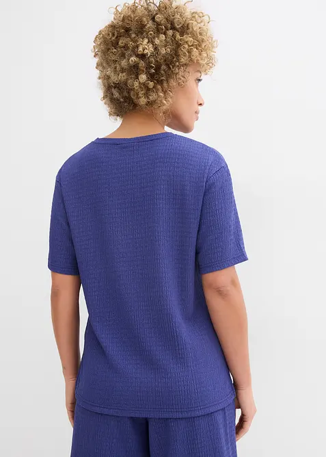 Shirt van borken crèpe, bonprix