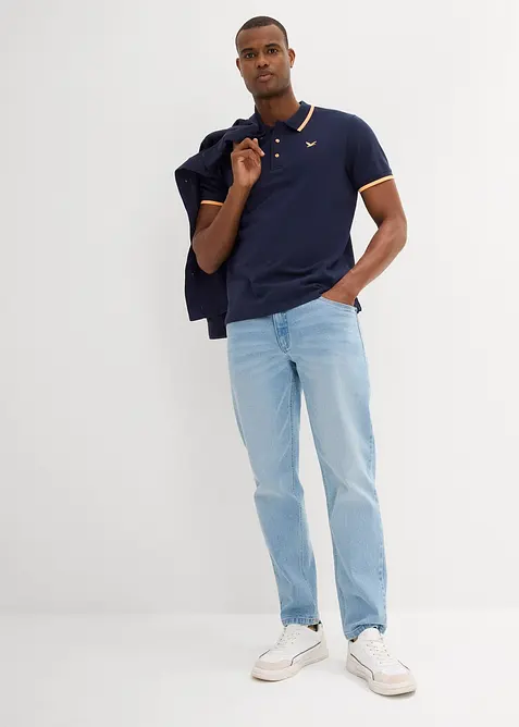 Piqué poloshirt van biologisch katoen (set van 2), bonprix