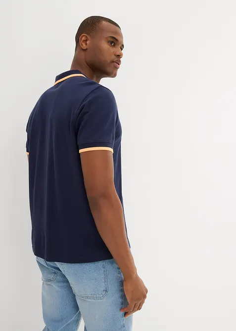 Piqué poloshirt van biologisch katoen (set van 2), bonprix