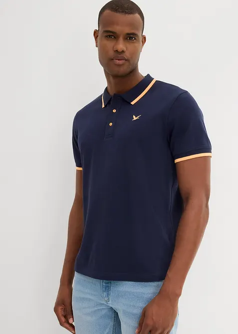 Piqué poloshirt van biologisch katoen (set van 2), bonprix