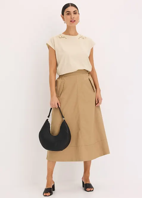 Shirt met kanten detail, bonprix