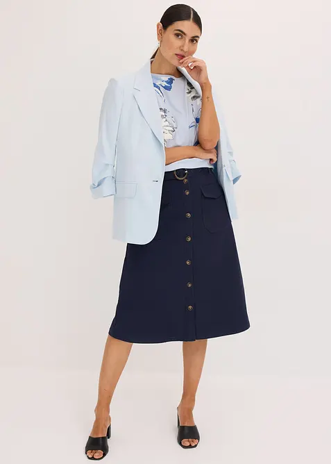 Shirt met oversized schouders, bonprix