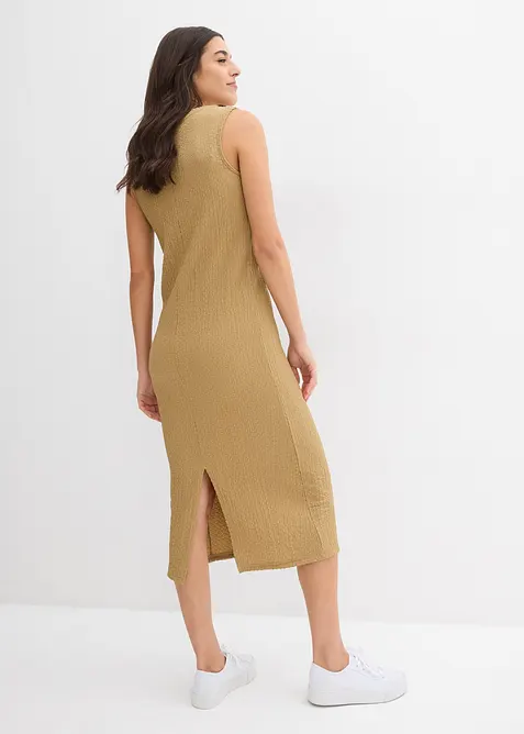 Jersey jurk van borkencrèpe, bonprix