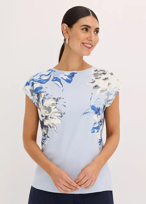 Shirt met oversized schouders, bonprix