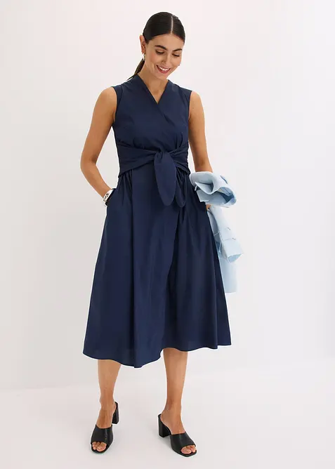 Jurk met strikdetail, bonprix