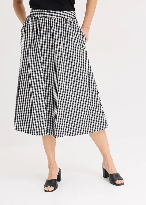 Midi rok van puur katoen, bonprix