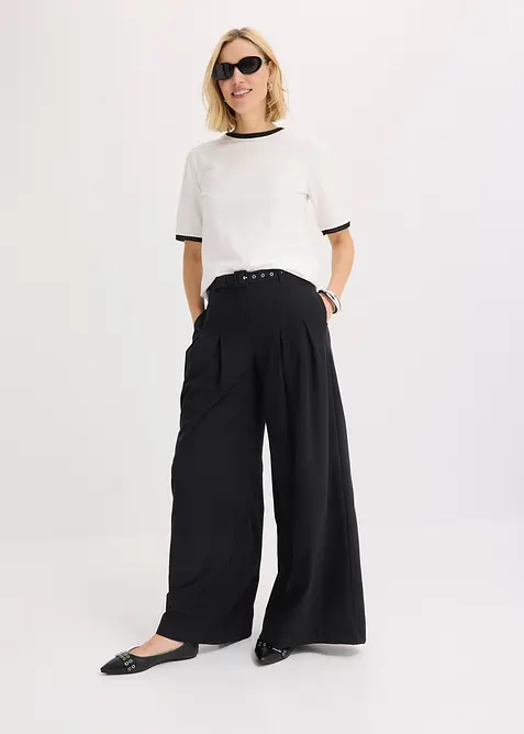 Shirt met kanten rand, bonprix