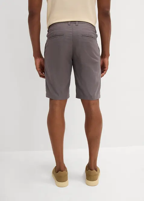 Chino bermuda regular fit met linnen, bonprix