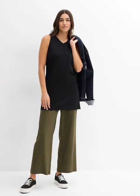 Long top van puur biologisch katoen, ( set van 2), bonprix