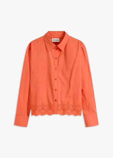 Overhemdblouse van katoen, bonprix