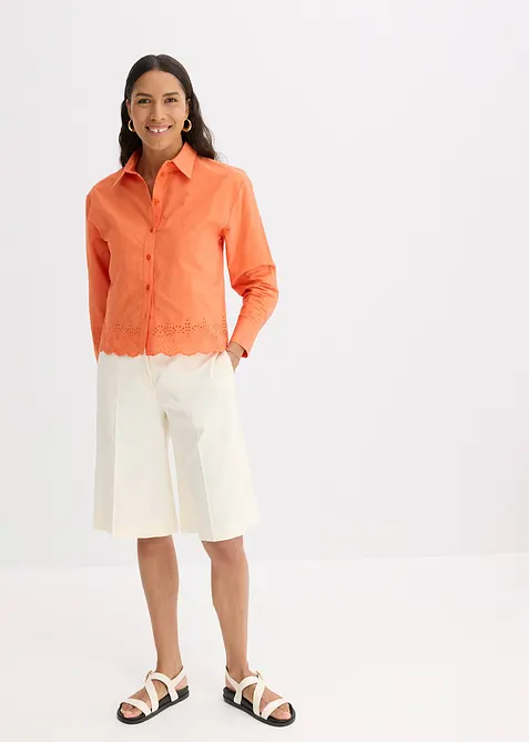 Overhemdblouse van katoen, bonprix