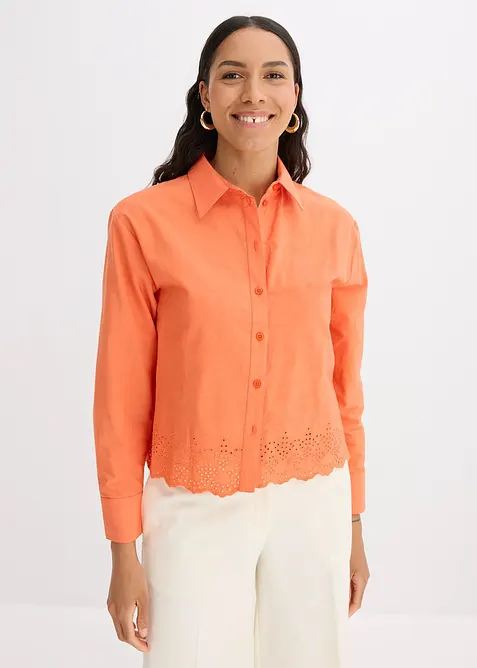 Overhemdblouse van katoen, bonprix