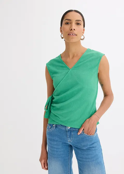 Shirt van jersey in wikkellook, bonprix