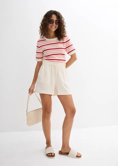 Paperbag short van een soepele Lyocellmix, bonprix