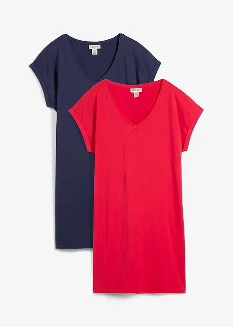 Shirtjurk van puur biologisch katoen (set van 2), bonprix