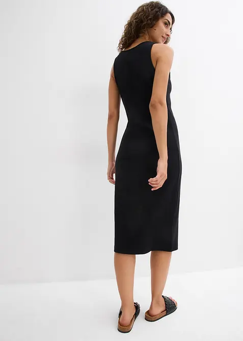 Jurk met bandjes van biologisch stretchkatoen, bonprix