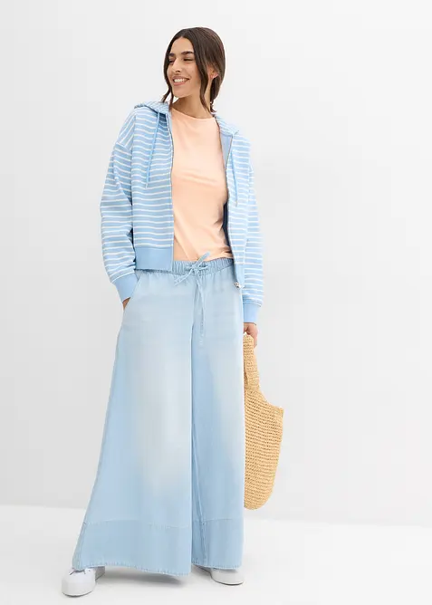 Top van zachte viscose (set van 2), bonprix