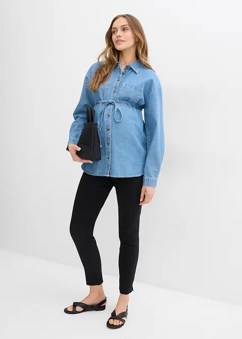 Zwangerschapsbroek van stretch met smal toelopende pijpen, bonprix