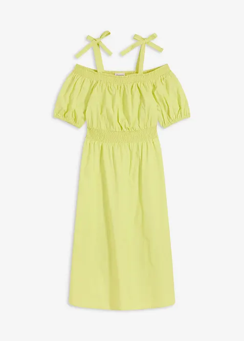 Off shoulder jurk van biologisch katoen, bonprix