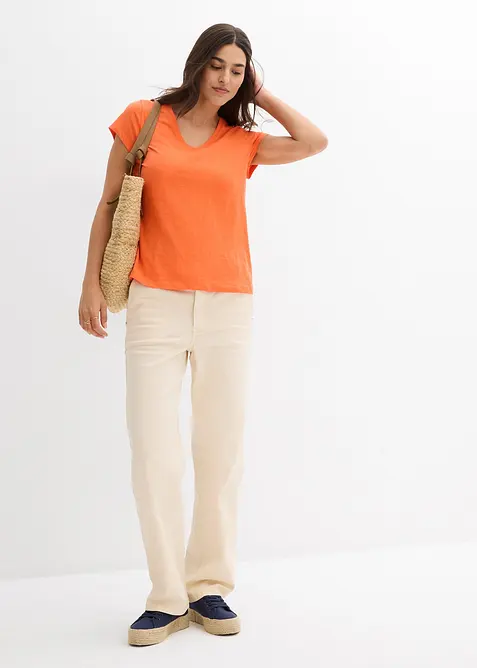 T-shirt van puur biologisch katoen ( set van 2), bonprix