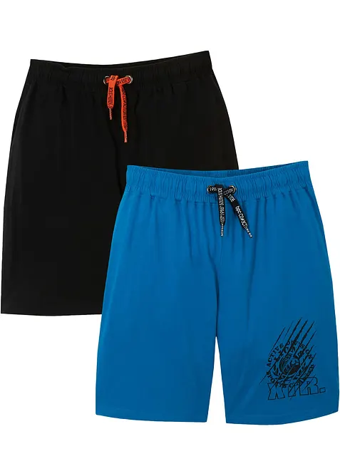 Jersey bermuda van biologisch katoen (set van 2), bonprix