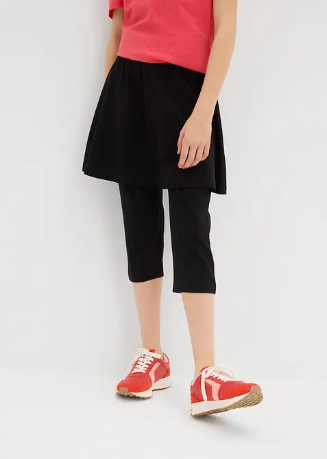 Capri legging met ge&iuml;ntegreerde rok, bonprix