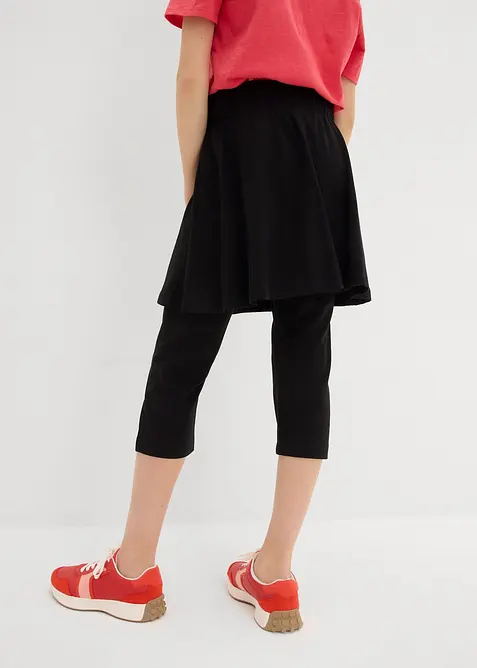 Capri legging met ge&iuml;ntegreerde rok, bonprix