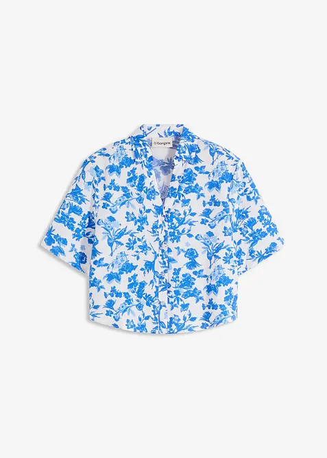 Blouse met korte mouwen van soepele viscose, bonprix