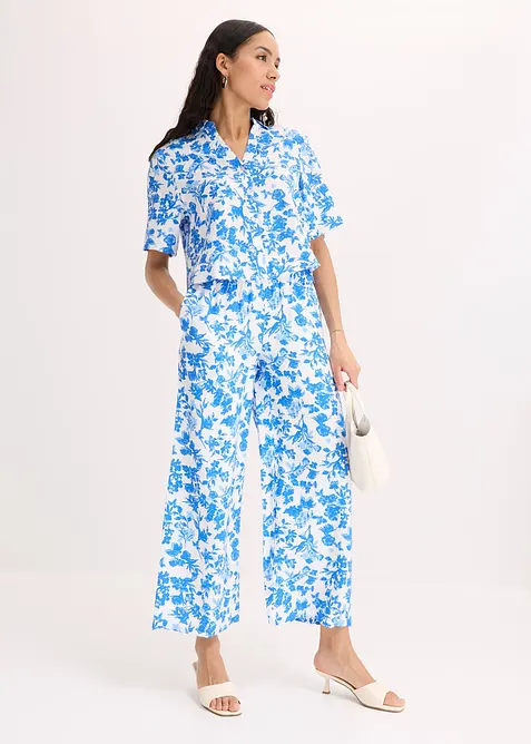 Blouse met korte mouwen van soepele viscose, bonprix