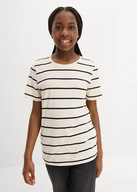 T-shirt van puur biologisch katoen ( set van 2), bonprix