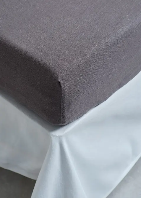 Hoeslaken van hoogwaardig linnen, bonprix