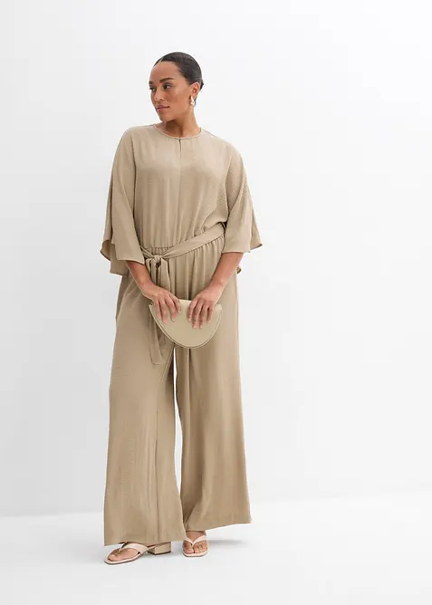 Jumpsuit met ceintuur, bonprix