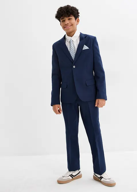 Colbert, broek, overhemd, stropdas (4-dlg. pak), bonprix