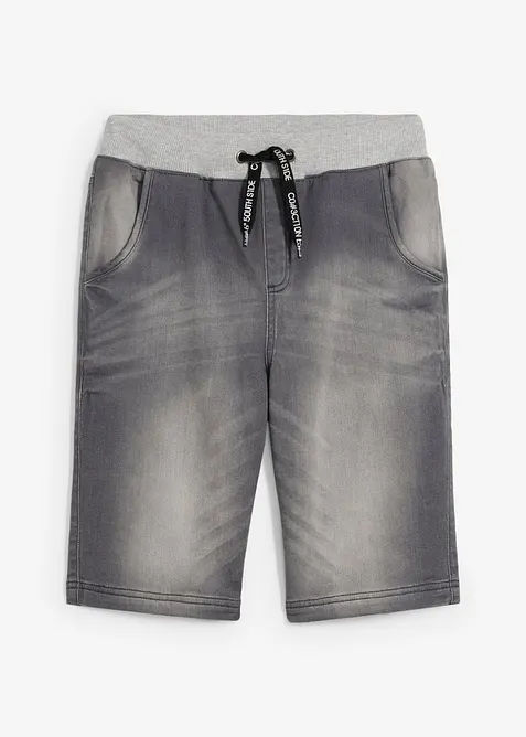 Jongens instap sweat jeans bermuda, regular fit, bonprix