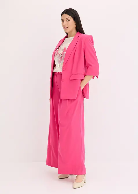 Shirt met geweven inzetstuk, bonprix