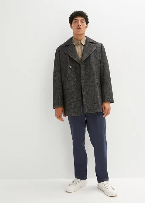 Overhemd met linnen, korte mouw, bonprix