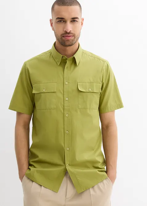 Overhemd van puur katoen met korte mouwen, bonprix