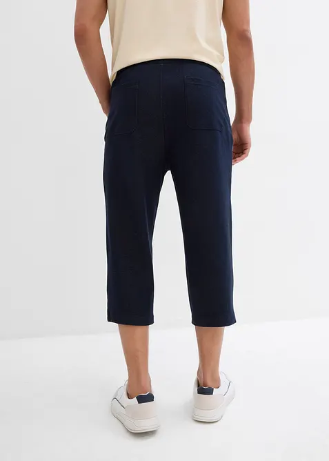 3/4 sweatpants in denim look met comfortband, bonprix