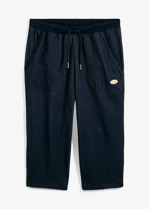 3/4 sweatpants in denim look met comfortband, bonprix