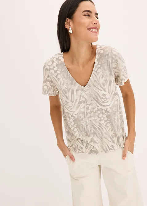 Shirt met breed elastiek, bonprix