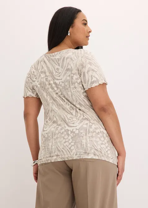 Shirt met breed elastiek, bonprix