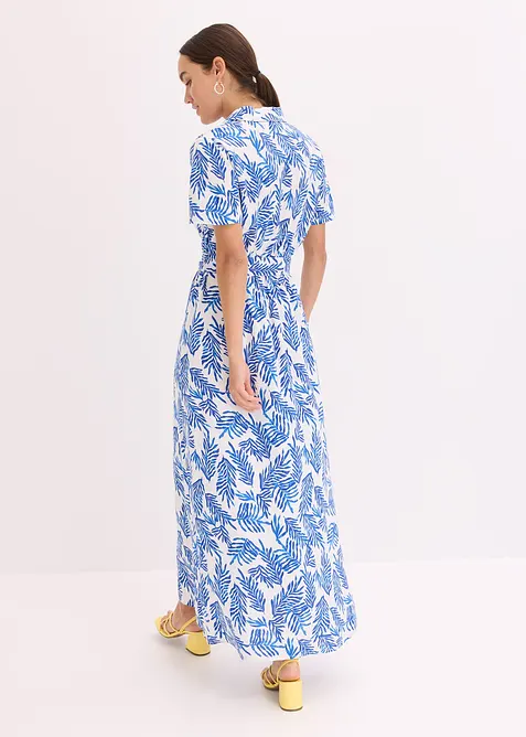 Gedessineerde maxi jurk van soepele viscose, bonprix