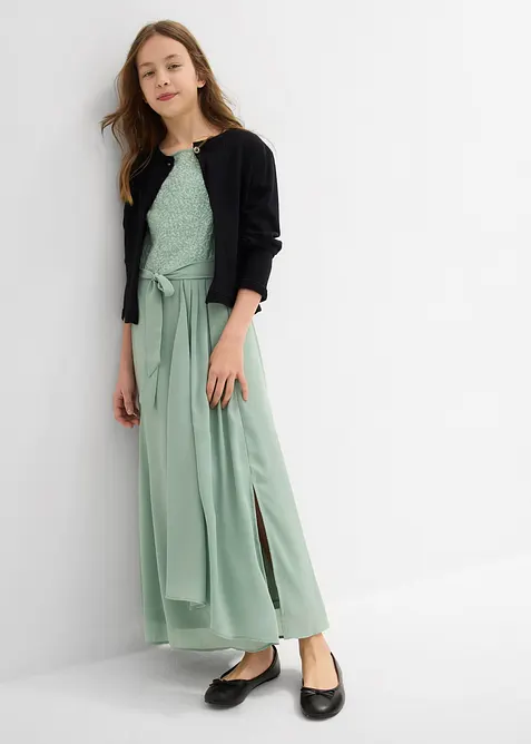 Maxi jurk met pailletten, bonprix