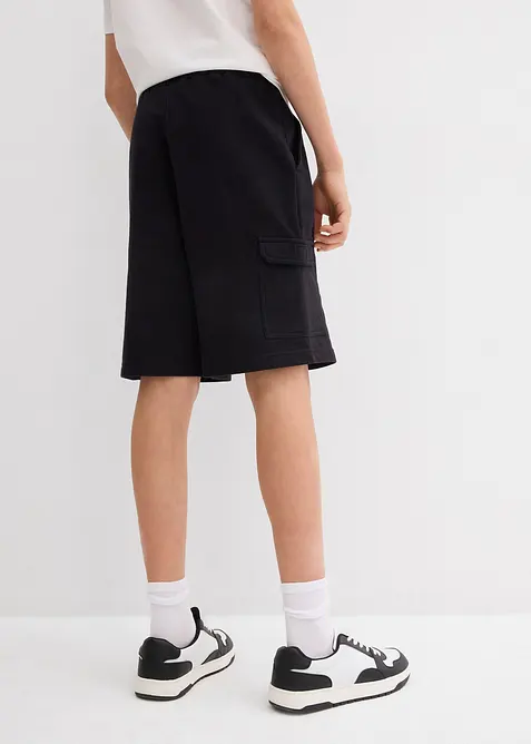 Sweat bermuda met cargozakken van puur biologisch katoen, bonprix