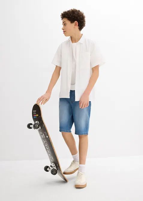 Jeans bermuda, regualr fit (set van 2), bonprix