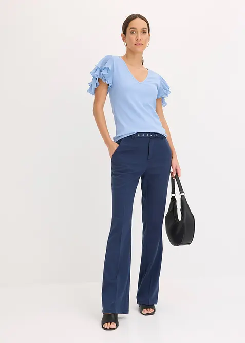 Shirt met volants, bonprix