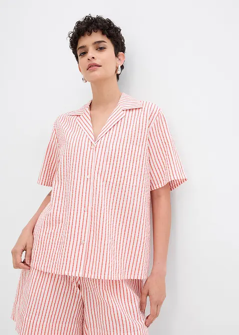 Overhemdblouse van katoen, bonprix