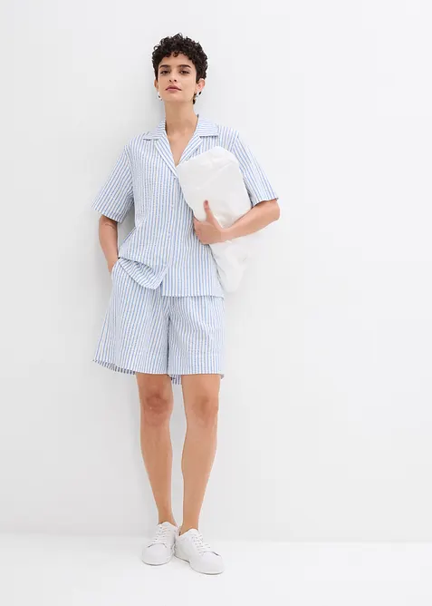 Overhemdblouse van katoen, bonprix