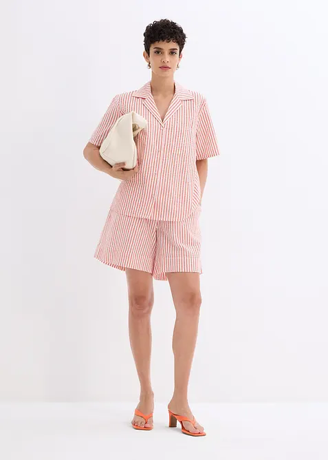 Overhemdblouse van katoen, bonprix