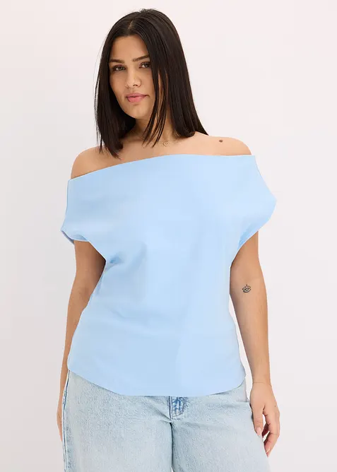 Off-shoulder shirt van puur biologisch katoen, bonprix